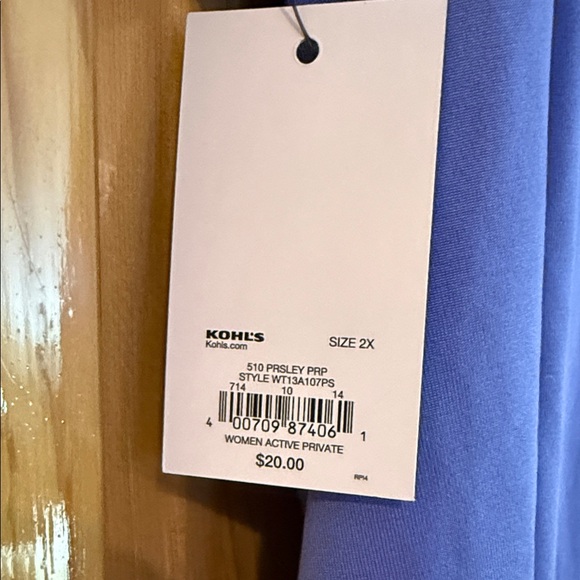 Tek Gear Women's Lilac Short Sleeve Tee - Picture 3 of 4